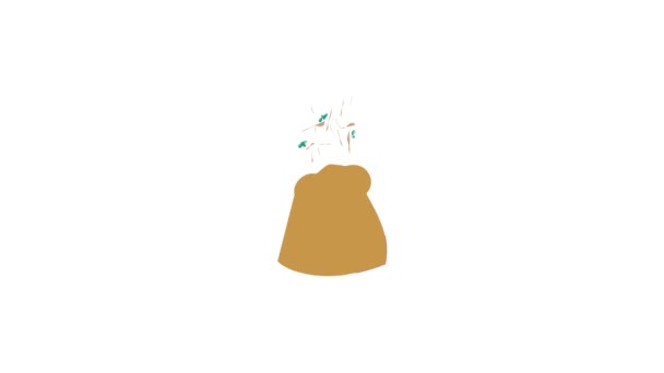 Bolsa de fertilizantes icono de animación - Metraje, vídeo