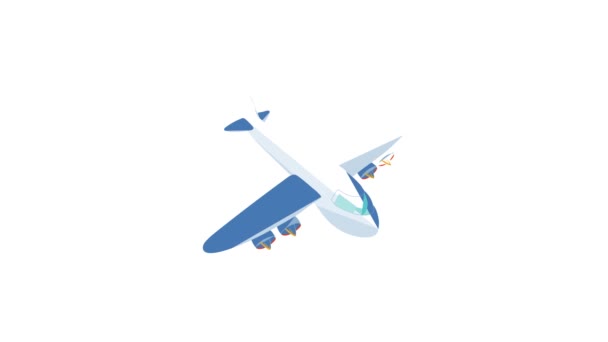 Cargo plane icon animation - Záběry, video