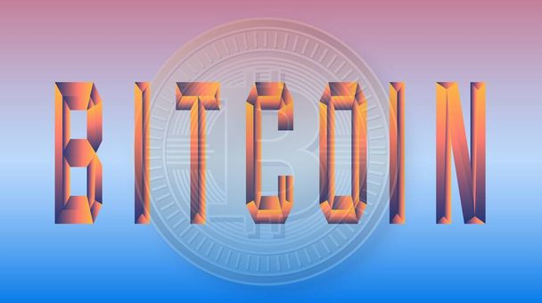 le logo de la monnaie virtuelle Bitcoin. Illustrations 3D. - Photo, image