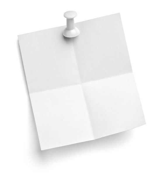 poznámkový papír push pin zpráva červená bílá černá - Fotografie, Obrázek