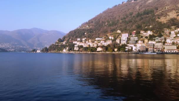 Aerial Drone - Landscape on Lake Como - Footage, Video