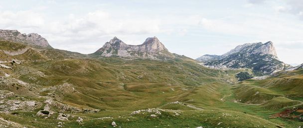 Podivuhodné hory v průsmyku Sedlo v národním parku Durmitor - Fotografie, Obrázek