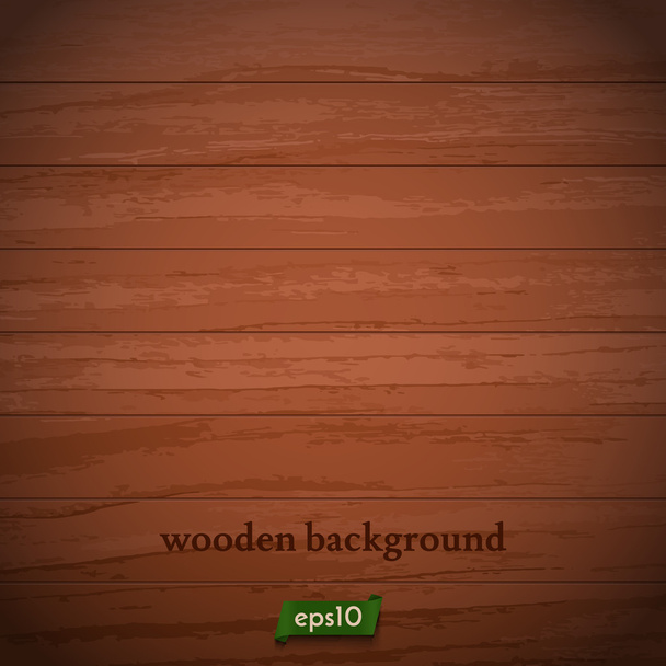 Vector wooden background - Vector, Image