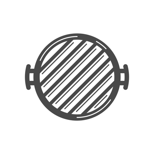 Gril Gril izolovaný na bílém pozadí. BBQ Concept. Ikona grilu. Vektorové obrázky - Vektor, obrázek