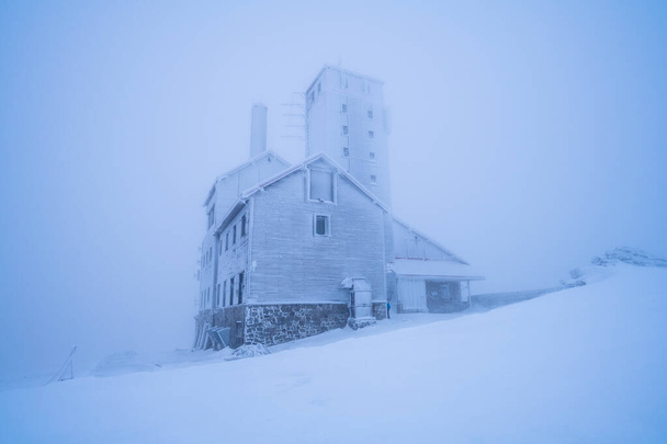 incroyable hiver dans les montagnes géantes en Pologne - Photo, image