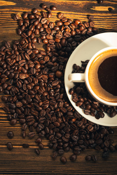 coffe beans on dark background - Φωτογραφία, εικόνα