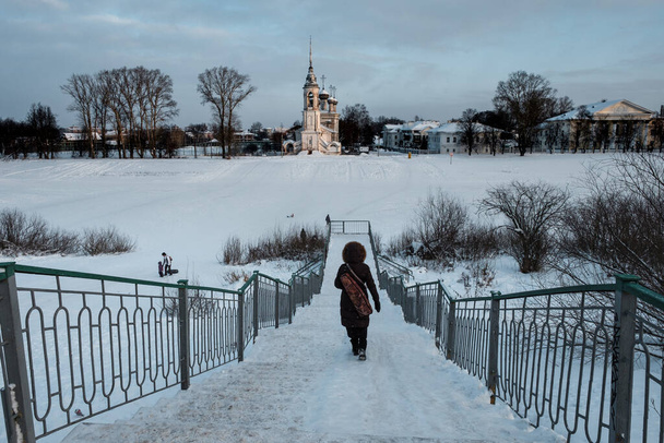 View of the Church of the Presentation of the Lord in early winter in Vologda - Photo, Image