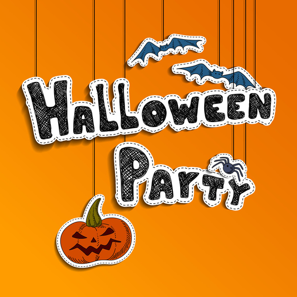 Halloween background - Vector, afbeelding