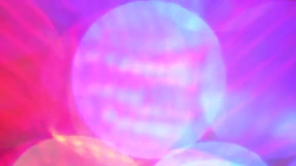 Abstraktion eines Videos mit rosa Farbe. Schönes Bokeh - Filmmaterial, Video