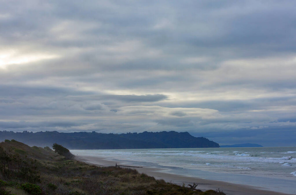 Beautiful landscapes it the Ocean Beach, New Zealand. Inspiring natural and travel background - Fotó, kép