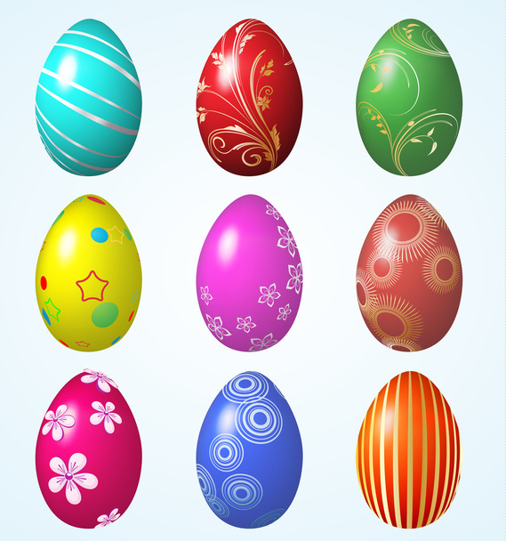 τα πολύχρωμα αυγά για Πάσχα, eps10 μορφή - Διάνυσμα, εικόνα