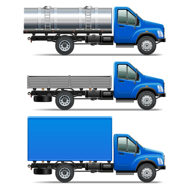 Vector Lorry Icons Set 2 - Vektör, Görsel