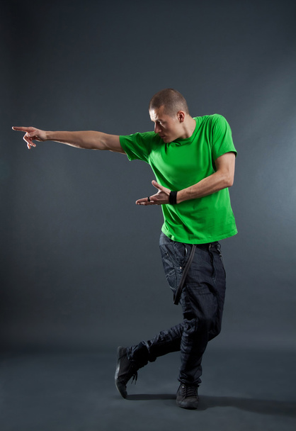 Break dancer showing his skills - Фото, зображення