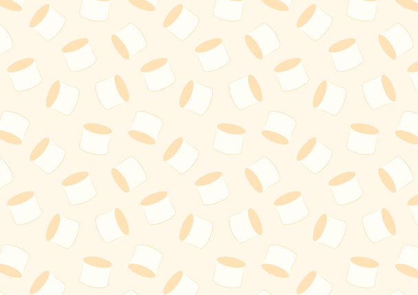 Marshmallow patroon behang. achtergrond. marshmallow vector. - Vector, afbeelding
