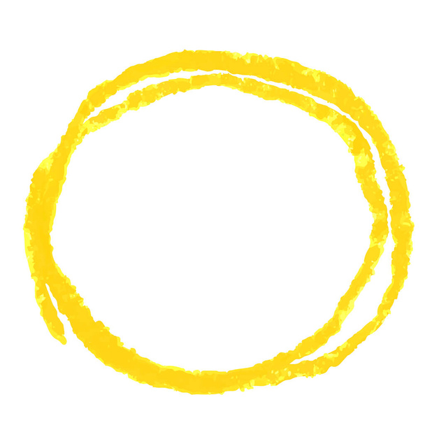 Crayon gribouillis texture tache isolée sur fond blanc - Vecteur, image