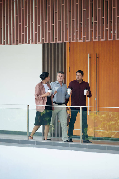Empresários Caminhando para a Sala de Reuniões - Foto, Imagem