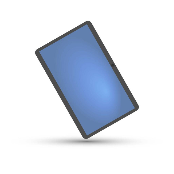 Tablet pc vetor no fundo branco, vetor conceitual - Vetor, Imagem