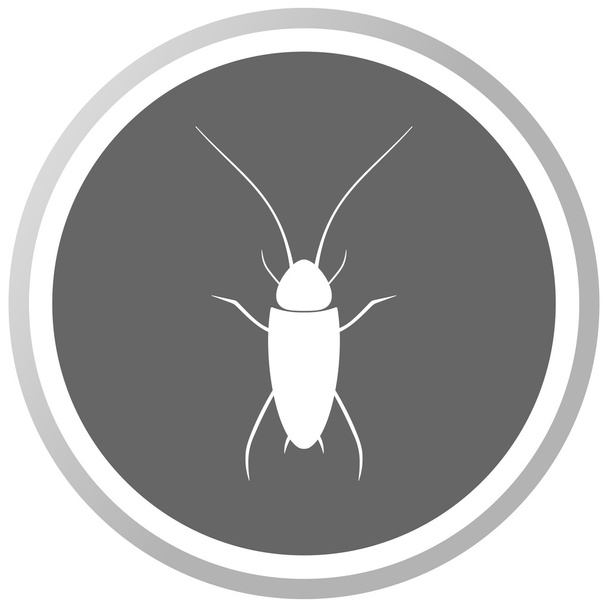 Uno scarafaggio in un pannello grigio
 - Vettoriali, immagini