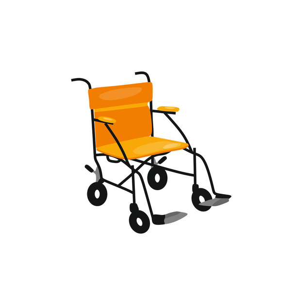 Vector illustration of a wheelchair in cartoon style - Vector, Image