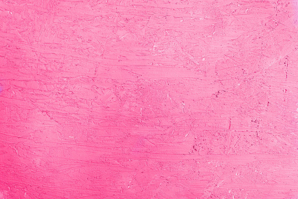 Craquelure fondo texturizado de color rosa. Fondo interior de hormigón abstracto - Foto, Imagen