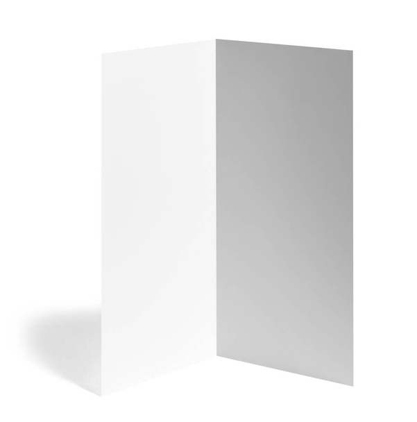 pieghevole opuscolo bianco libro modello di carta bianca
 - Foto, immagini