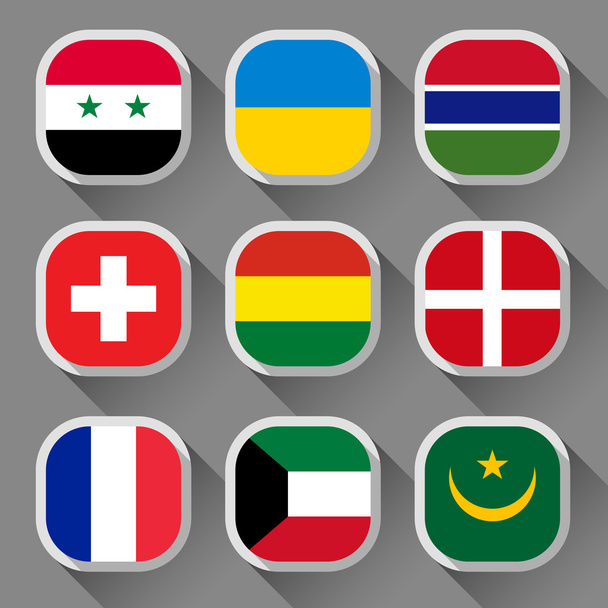 Flags of the world - Vetor, Imagem