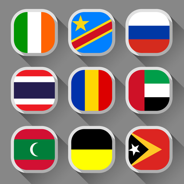 Flags of the world - Vektör, Görsel