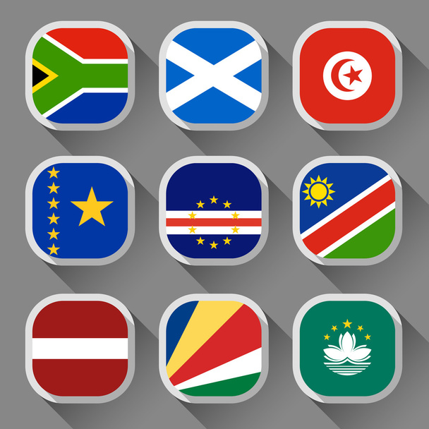Flags of the world - Vektor, kép