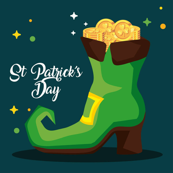st patricks day boot - Vector, Image