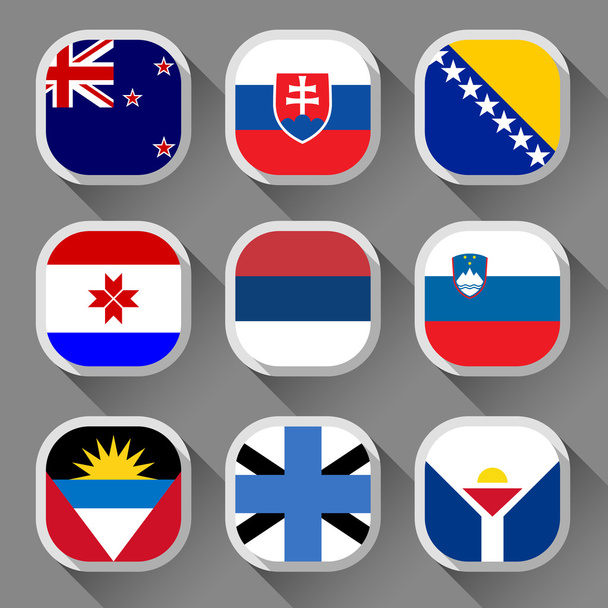 Flags of the world - Vetor, Imagem