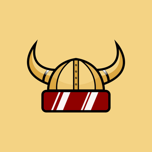 Casco de vikingos futuristas, muy adecuado para logotipos de juegos, logotipos de canales, logotipos para desarrolladores de juegos para Android - Vector, Imagen