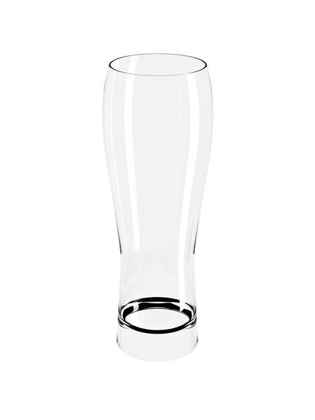 Empty Beer Glass Isolated on Background. Rendering from 3D. - Фото, зображення