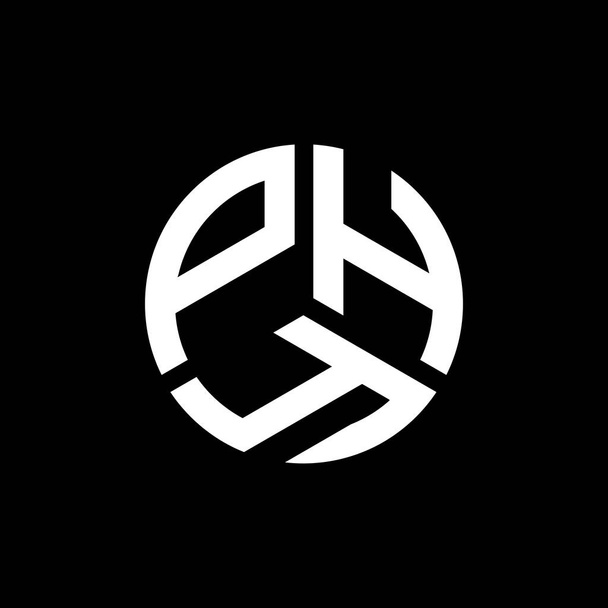 Design de logotipo de letra PHY no fundo preto. PHY iniciais criativas conceito logotipo carta. Desenho de letra PHY. - Vetor, Imagem
