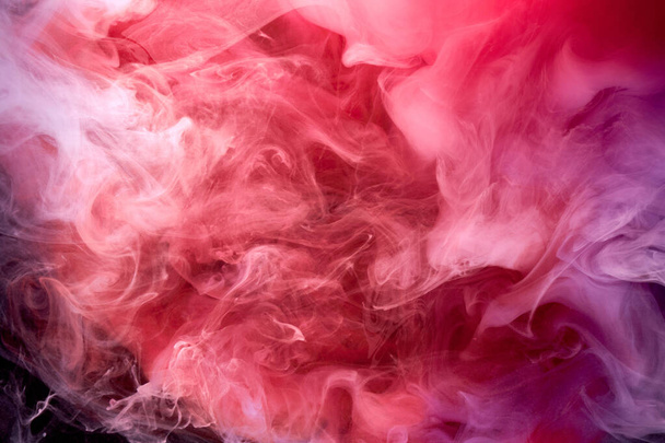 Pink smoke ink background, colorful fog, abstract swirling touch ocean sea, acrylic paint pigment underwater - Fotografie, Obrázek