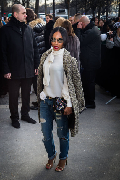 Jada Pinkett Smith attends the Chanel Show during Paris Fashion Week Womenswear Fall/Winter 2016/2017 on March 8, 2016 in Paris, France - Foto, immagini