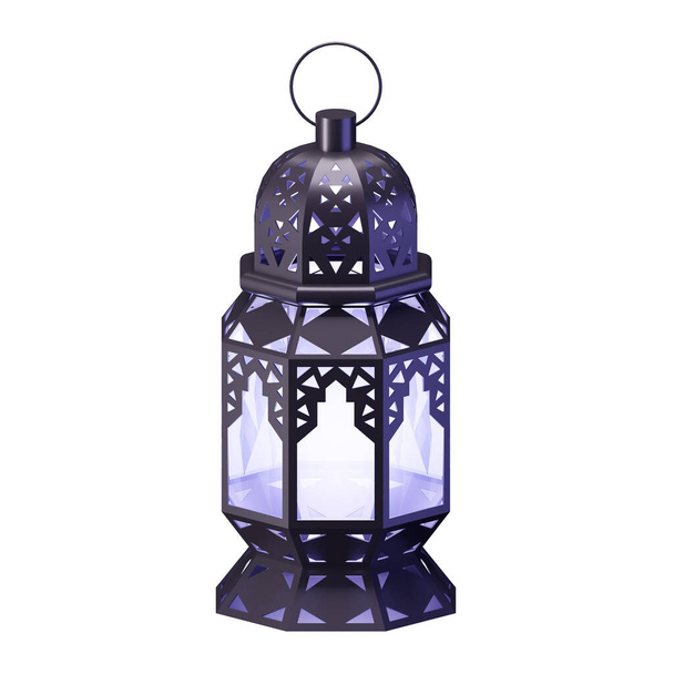 Islamic Lantern 3D Render Illustration - Foto, immagini