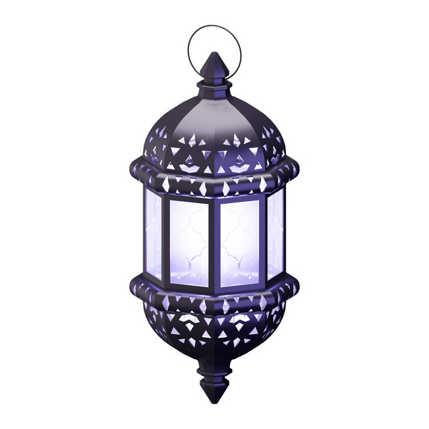 Islamic Lantern 3D Render Illustration - Zdjęcie, obraz