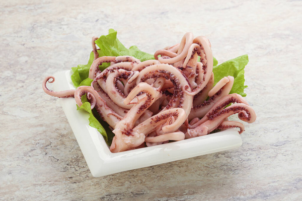 Marinated squid kalamri tentacles in the bowl - Photo, Image