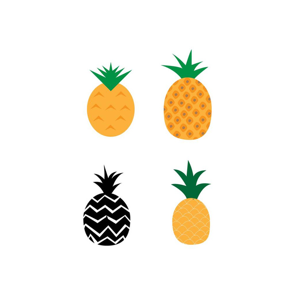 ananas logosu stok çizimi tasarımı - Vektör, Görsel