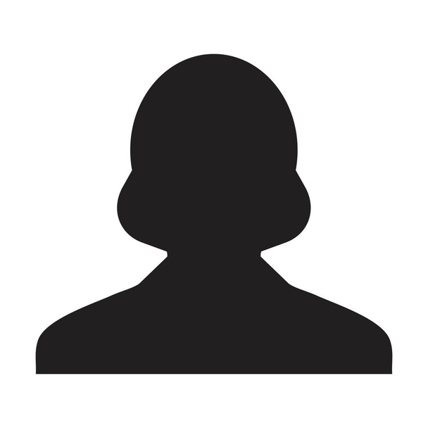 Käyttäjän kuvake vektori nainen profiilin avatar symboli liiketoiminnan tasainen väri glyfi kuvamerkki kuva - Vektori, kuva