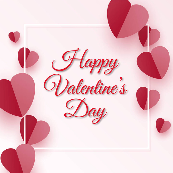 Minimalist happy valentine's background - Vector, Image