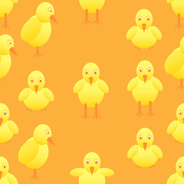μοτίβο αδιάλειπτη σύνολο κοτόπουλο κόκορας κοτόπουλο πολύχρωμο χαρακτήρα. διανυσματική απεικόνιση eps10 - Διάνυσμα, εικόνα