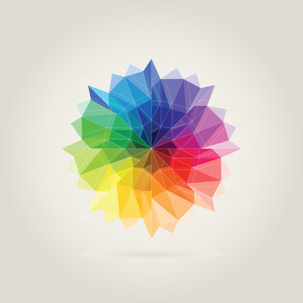 barevné kolo mnohoúhelník - Fotografie, Obrázek