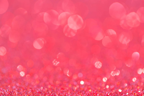 Abstrakti tyylikäs vaaleanpunainen violetti glitter vuosikerta kimallus bokeh defocused puolueen kutsun onnellista uutta vuotta, syntymäpäivä kortti - Valokuva, kuva
