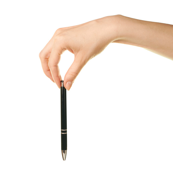 Hand holding pen - Фото, зображення
