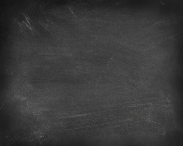Chalk rubbed out on blackboard background - Photo, Image