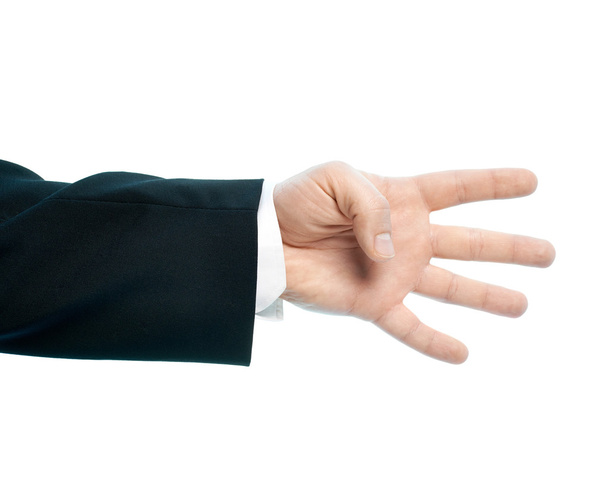 Hand showing four fingers - Foto, Bild