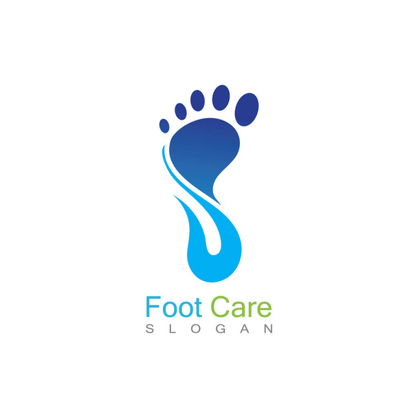 Foot Care Logo Template Design Vector, Emblem, Concept Design, Creative Symbol, Icon - Вектор, зображення