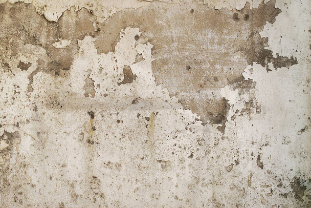 Oude beschadigde gips geschilderde muur textuur achtergrond - Foto, afbeelding