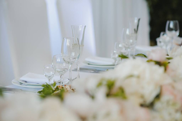 Decoration of the restaurant at the wedding banquet - Foto, Bild